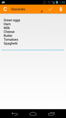 Capture d'écran de l'application CNote - #3