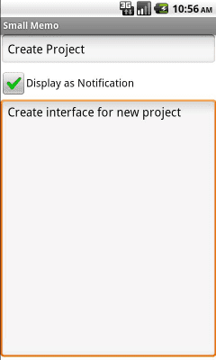 Capture d'écran de l'application Small Memo - #3