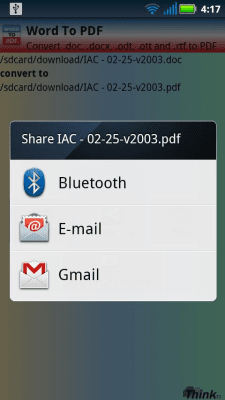 Capture d'écran de l'application Word To PDF (DOC, DOCX) - #4