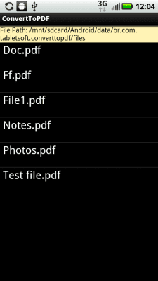 Capture d'écran de l'application Convert To PDF Lite Version - #6