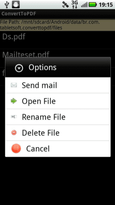 Capture d'écran de l'application Convert To PDF Lite Version - #7
