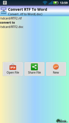 Capture d'écran de l'application RTF vers Word (. DOC) - #5