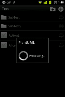 Capture d'écran de l'application PlantUML for Android - #2