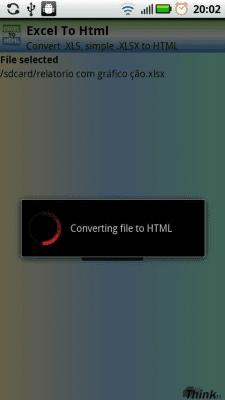Capture d'écran de l'application Excel to Web Page HTML - #3