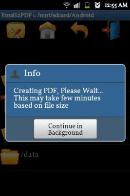 Capture d'écran de l'application Email to PDF Converter - #4