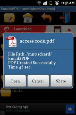 Capture d'écran de l'application Email to PDF Converter - #5