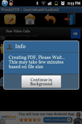 Capture d'écran de l'application Word to PDF Converter - #4