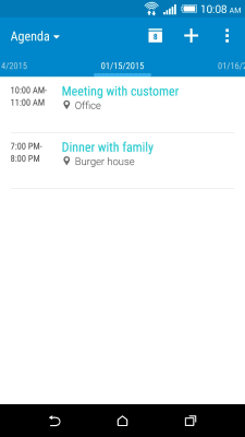 Capture d'écran de l'application HTC Calendar - #4