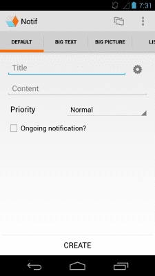 Capture d'écran de l'application Notif - #1