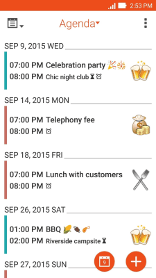 Capture d'écran de l'application ASUS Calendar - #2
