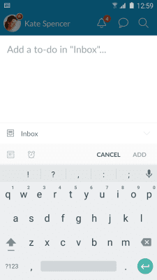 Capture d'écran de l'application Wunderlist : listes de choses à faire - #3