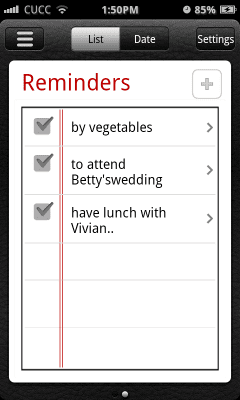 Capture d'écran de l'application Espier Reminders - #1