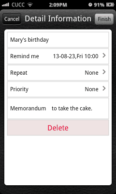 Capture d'écran de l'application Espier Reminders - #3