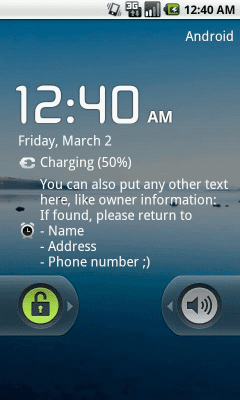 Capture d'écran de l'application Lockscreen Calendar - #3