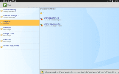Capture d'écran de l'application FREE Office: PlanMaker Mobile - #5