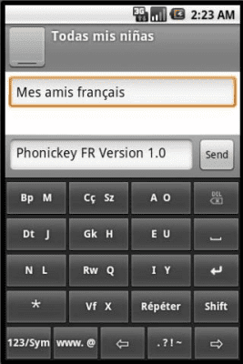 Capture d'écran de l'application Phonic Keyboard French - #1