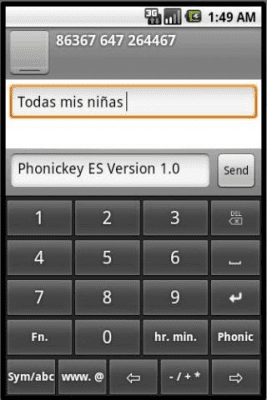 Capture d'écran de l'application Phonic Keyboard Spanish - #2