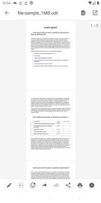 Capture d'écran de l'application Open Office Viewer - #4