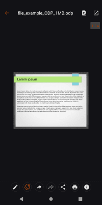 Capture d'écran de l'application Open Office Viewer - #6