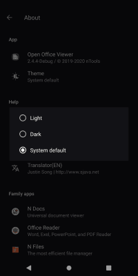 Capture d'écran de l'application Open Office Viewer - #7