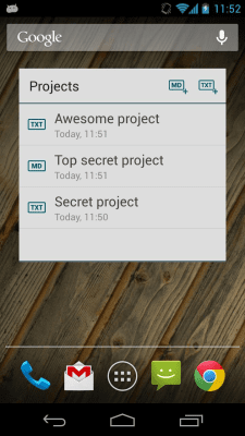 Capture d'écran de l'application Draft - #5