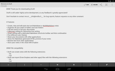 Capture d'écran de l'application Draft - #8