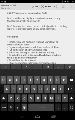 Capture d'écran de l'application Draft - #10