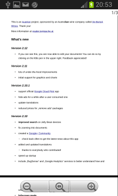 Capture d'écran de l'application Vue MaxOffice Word Excel - #6