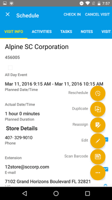 Capture d'écran de l'application SAP Retail Execution - #3
