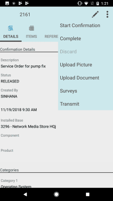 Capture d'écran de l'application SAP CRM Service Manager - #4