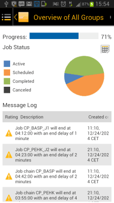 Capture d'écran de l'application SAP Job Progress Monitor - #1