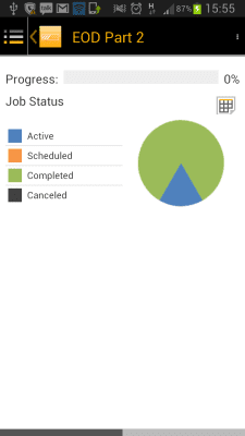 Capture d'écran de l'application SAP Job Progress Monitor - #2