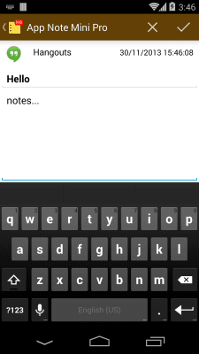 Capture d'écran de l'application App Note Mini - #3