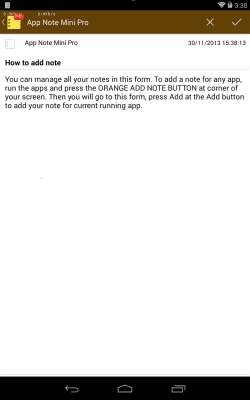 Capture d'écran de l'application App Note Mini - #8