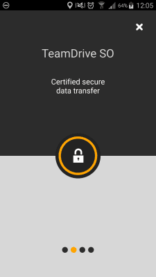 Capture d'écran de l'application TeamDrive SecureOffice - #1