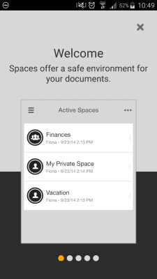 Capture d'écran de l'application TeamDrive SecureOffice - #2