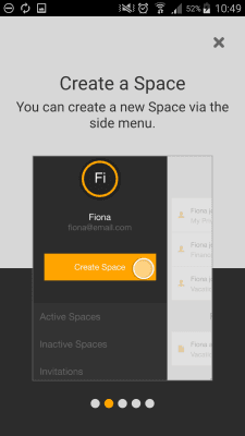Capture d'écran de l'application TeamDrive SecureOffice - #3