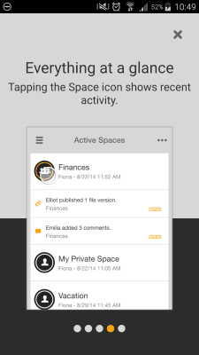 Capture d'écran de l'application TeamDrive SecureOffice - #5
