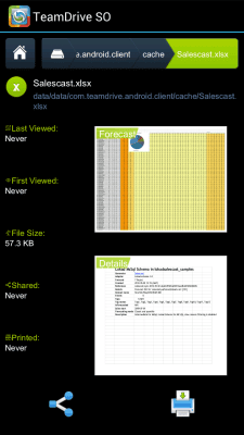 Capture d'écran de l'application TeamDrive SecureOffice - #7