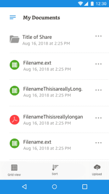 Capture d'écran de l'application Amazon WorkDocs - #3