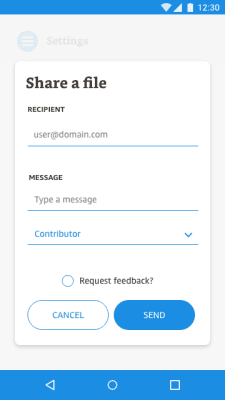 Capture d'écran de l'application Amazon WorkDocs - #5