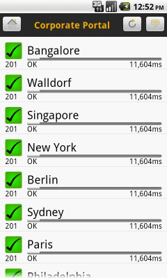 Capture d'écran de l'application SAP User Experience Monitor - #3