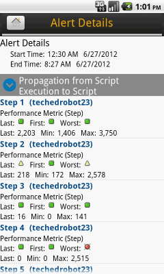 Capture d'écran de l'application SAP User Experience Monitor - #5