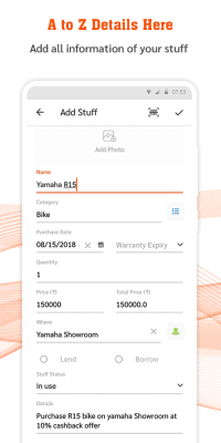 Capture d'écran de l'application My Stuff Organizer - #4