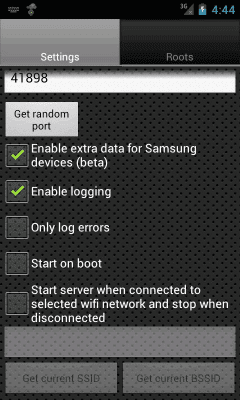 Capture d'écran de l'application DLNA Server - #3
