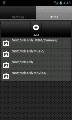 Capture d'écran de l'application DLNA Server - #4