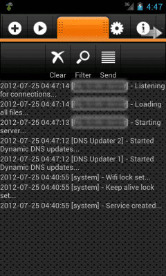Capture d'écran de l'application DLNA Server - #6