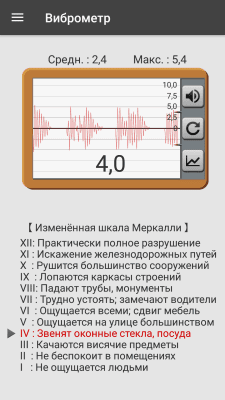 Capture d'écran de l'application Vibromètre - #1