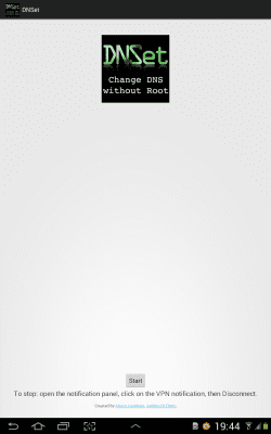 Capture d'écran de l'application DNSet - #7