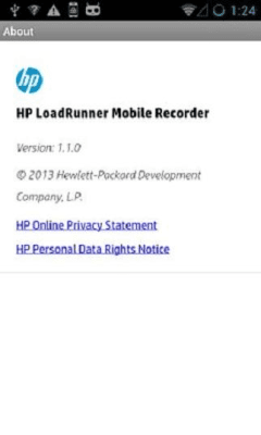 Capture d'écran de l'application HP LoadRunner Mobile Recorder - #4